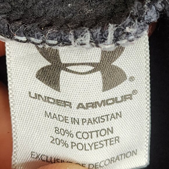 Mens Black Under Armour Pullover Hoodie Sweatshirt Seton Hall University Loose M - Picture 7 of 12